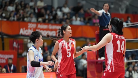 ĐT bóng chuyền nữ Việt Nam sớm giành vé vào tứ kết ASIAD 2026
